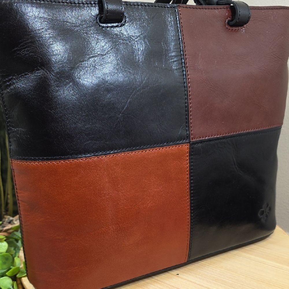 Patricia Nash Color Block Leather Tote β NEW WITH TAGS - Picture 6 of 15